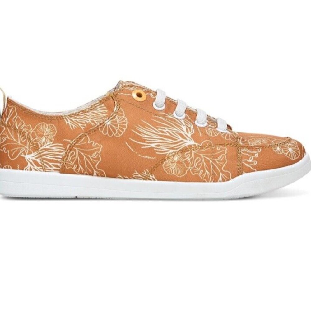 Vionic Beach Pismo‎ Sneaker Womens 7 Wide Starfish Coral Print Supportive - Picture 2 of 8